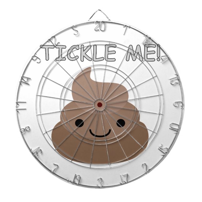 Niedlich Tickle Me Kacke Emoji Dartscheibe (vorne)