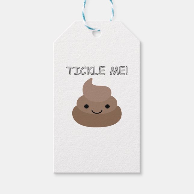 Niedlich Tickle Me Kacke Emoji Geschenkanhänger (Vorderseite)