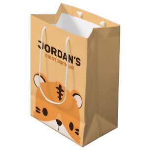 Niedlich Tiger Birthday Mittlere Geschenktüte