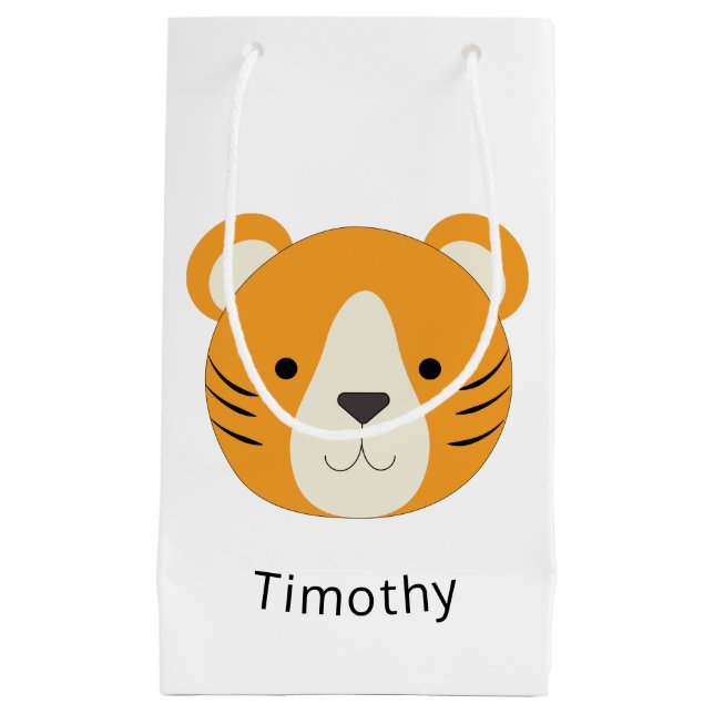 Niedlich Tiger Kleine Geschenktüte (Vorderseite)