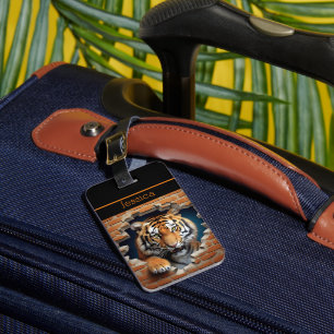 Niedlich Tiger Orange Gepäckanhänger