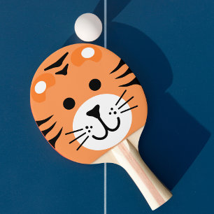 Niedlich Tiger Wild One Jungle Safari Kinder Carto Tischtennis Schläger