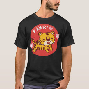 Niedlich Tiger wird rawr T-Shirt