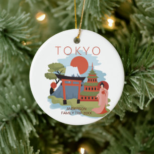 Niedlich Tokio Japan Keramik Ornament