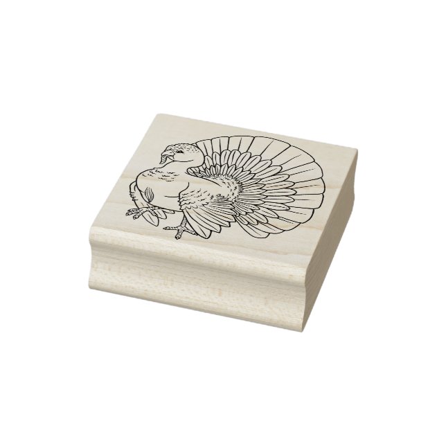 Niedlich Tom Türkei Erntedank Rubber Briefmarke Gummistempel (Stempel)