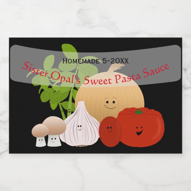 Niedlich Tomato Sauce Lebensmitteletikett (Einzelnes Label)