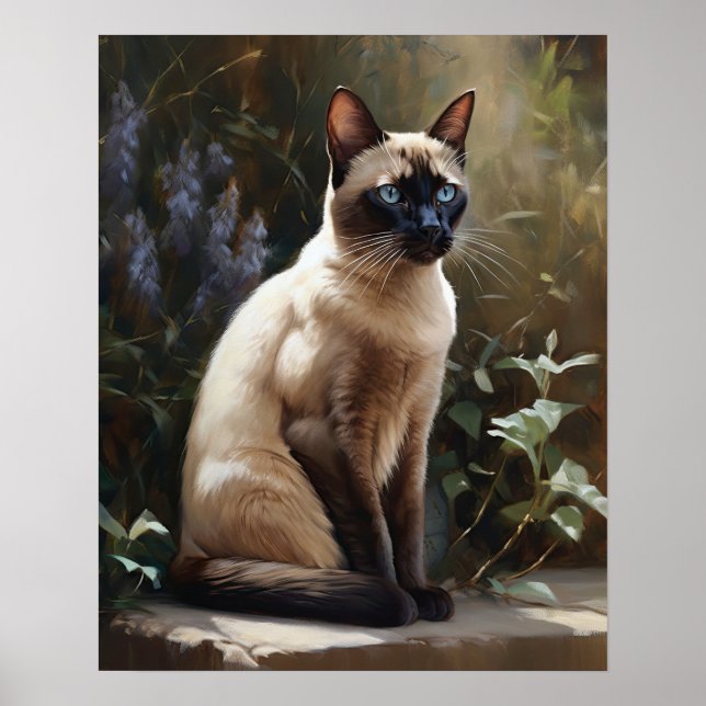 Niedlich Tonkinese Cat Art Print Poster (Vorne)