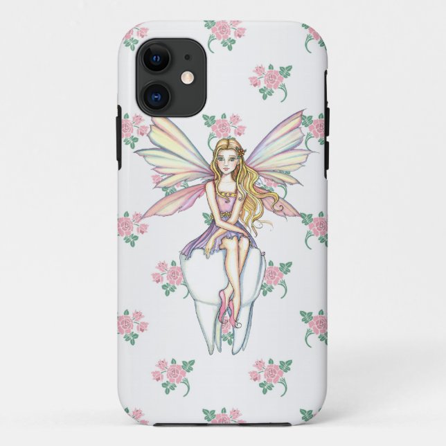 Niedlich Tooth Fairy und Blume Girly iPhone 5 Fall Case-Mate iPhone Hülle (Rückseite)