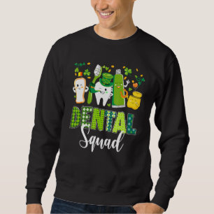 Niedlich Tooth Leprechaun Hat Dental Squad St Patr Sweatshirt