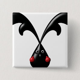 Niedlich Tough Bunny Boxer Rabbit Button