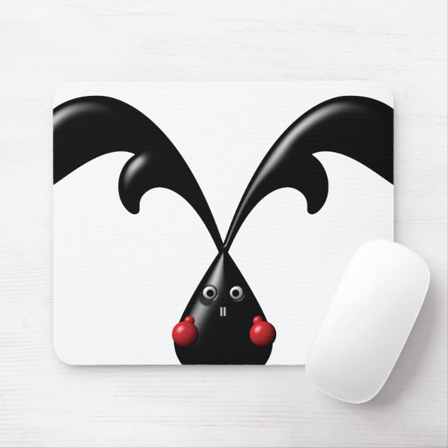 Niedlich Tough Bunny Boxer Rabbit Mousepad (Mit Mouse)