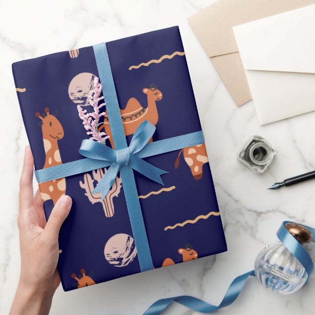 Niedlich Toy Animal Cactus Kids Geschenkpapier (Schenken)