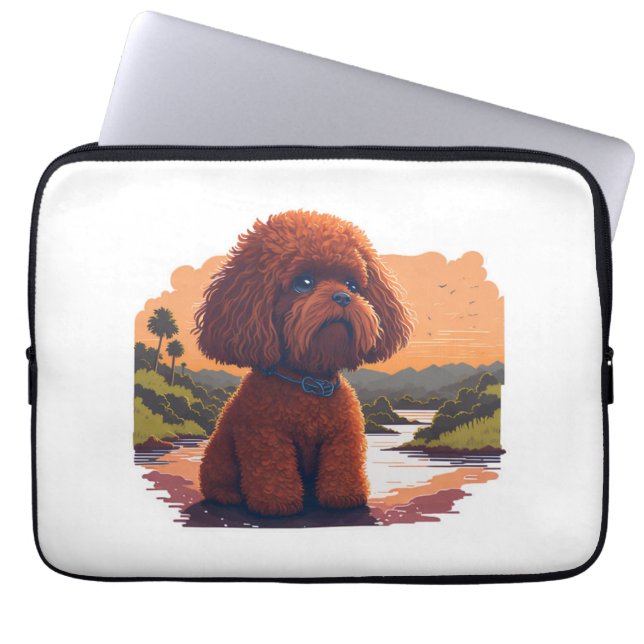 Niedlich Toy Poodle Laptopschutzhülle (Vorderseite)