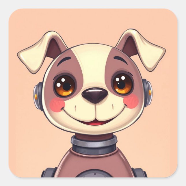Niedlich Toy Robot Dog Sticker (Vorderseite)