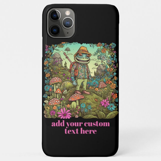 Niedlich Traveller Frosch Wildblume - kundenspezif Case-Mate iPhone Hülle (Rückseite)