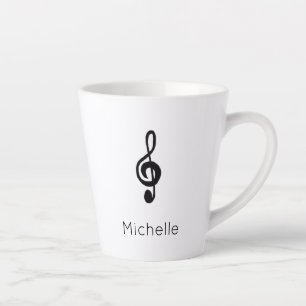 Niedlich Treble Clef Musical Milchtasse