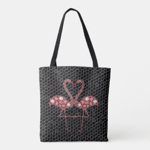 Niedlich Trendy Einzigartig Abstrakte Schwarz Rosa Tasche