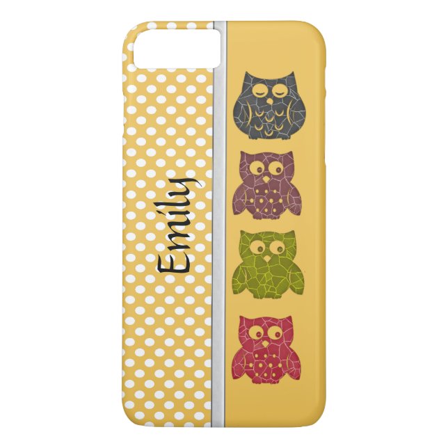 Niedlich Trendy extravagante gürtelabstrakte Eule  Case-Mate iPhone Hülle (Rückseite)