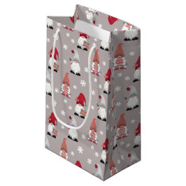 Niedlich Trendy Gnomes Nordic Grau Pink Red Kleine Geschenktüte