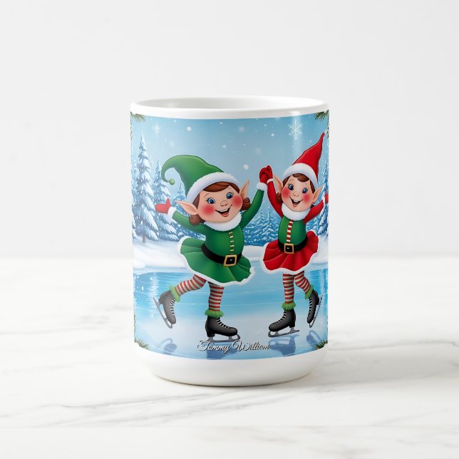 Niedlich Trendy Moderne Moderne Funny Frohe Weihna Kaffeetasse (Mittel)