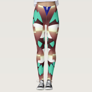 Niedlich trendy multicolor "Ratti_Creative_Arts" L Leggings