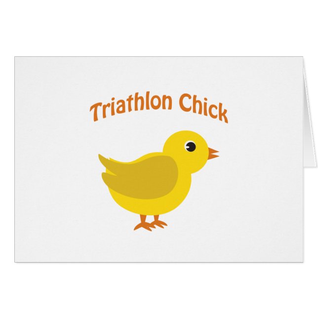 Niedlich Triathlon Chick (Vorderseite (Horizontal))
