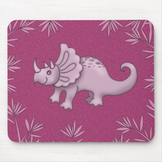 Niedlich Triceratops Dinosaurier Mousepad (Vorne)