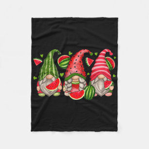 Niedlich Tropical Watermelon Gnomes Gnomies Summer Fleecedecke