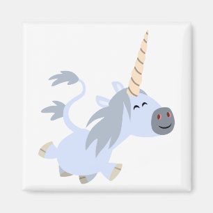 Niedlich Trotting Cartoon Unicorn Magnet
