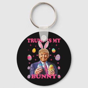 Niedlich Trump ist mein Bunny Ostereier glücklich Schlüsselanhänger