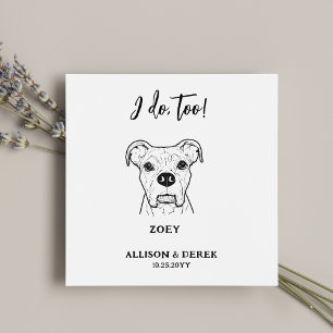Niedlich tue ich zu Hunde Hausname Hochzeit Serviette