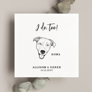 Niedlich tue ich zu Hunde Hausname Hochzeit Serviette