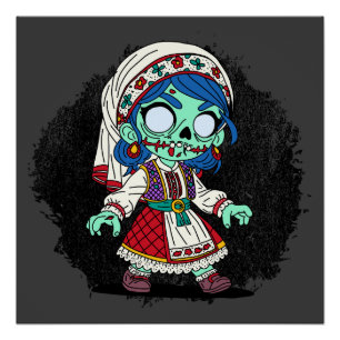 Niedlich türkisches Zombie Poster