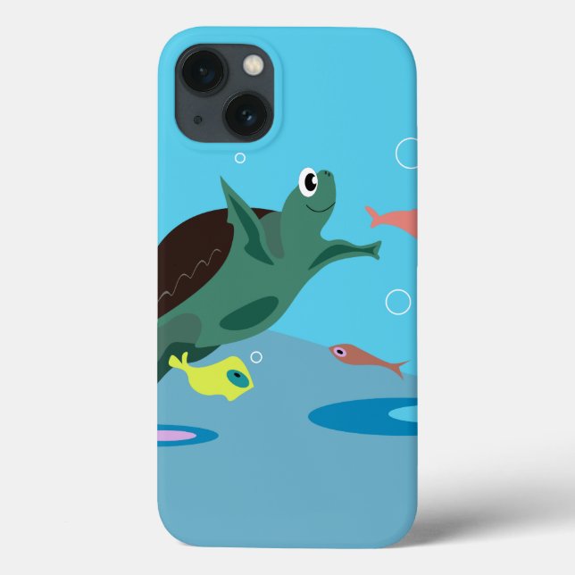 Niedlich Turtle Case-Mate iPhone Hülle (Rückseite)