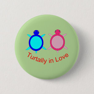 Niedlich Turtle Couple Button
