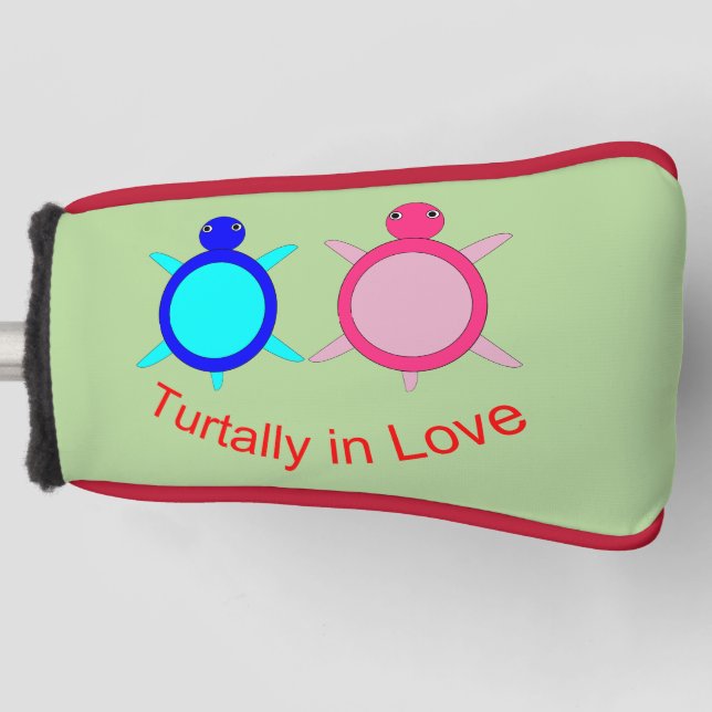 Niedlich Turtle Couple Golf Headcover (Vorderseite)