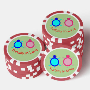 Niedlich Turtle Couple Pokerchips