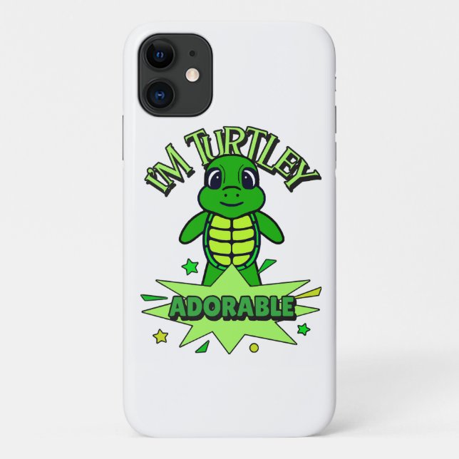 Niedlich Turtle Funny Zitat Turtley Adorable Case-Mate iPhone Hülle (Rückseite)