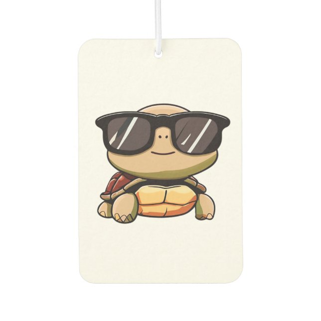 Niedlich Turtle Halloween 2023 Sonnenbrille Kostüm Autolufterfrischer (Vorderseite)