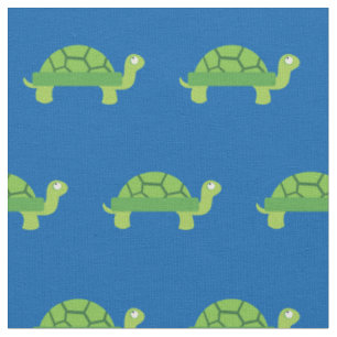 Niedlich Turtle Kind Kinderzimmer Blue Tortoise Stoff