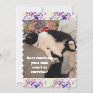 Niedlich Tuxedo Cat Geburtstagsparty Kinder Einlad Einladung