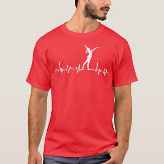 Niedlich Twirler Girl Heartbeat Design Twirling Ba T-Shirt