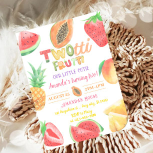 Niedlich Twotti Frutti Geburtstag Einladung