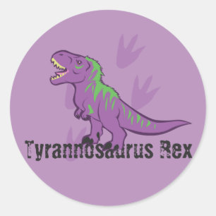 Niedlich Tyrannosaurus Rex Runder Aufkleber
