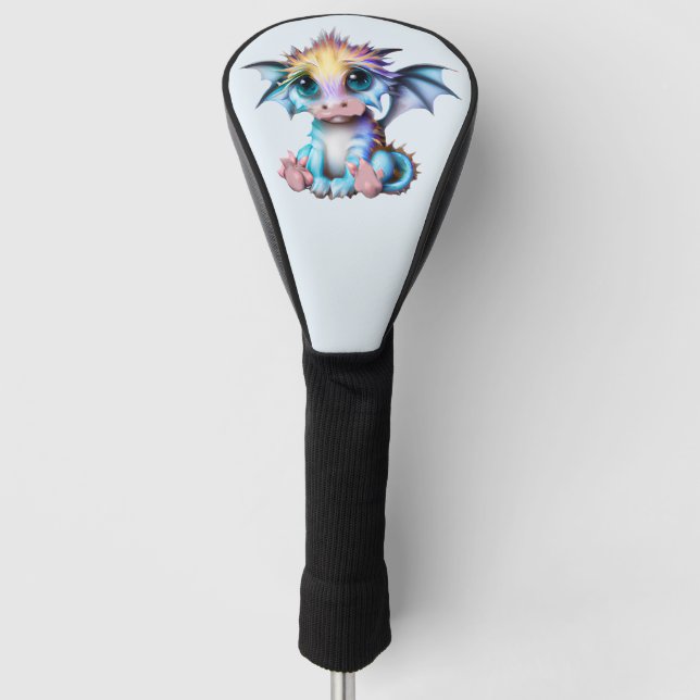 Niedlich und Adorable Kawaii Baby Dragon Golf Headcover (Vorderseite)