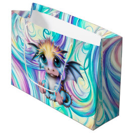 Niedlich und Adorable Kawaii Baby Dragon Große Geschenktüte