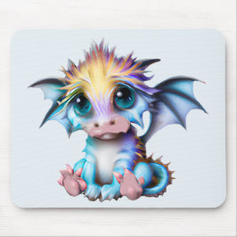 Niedlich und Adorable Kawaii Baby Dragon Mousepad