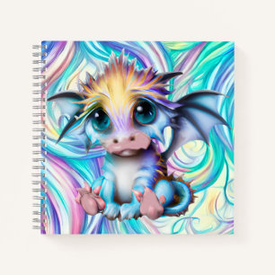 Niedlich und Adorable Kawaii Baby Dragon Notizbuch