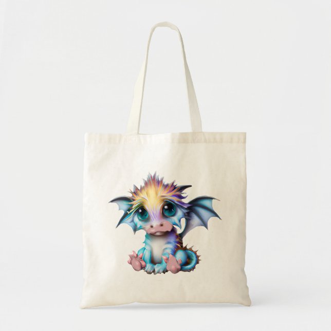 Niedlich und Adorable Kawaii Baby Dragon Tragetasche (Vorne)