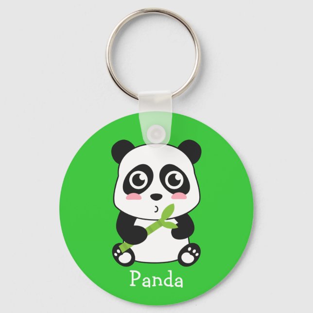 Niedlich und Cudly Baby Panda Schlüsselanhänger (Vorderseite)